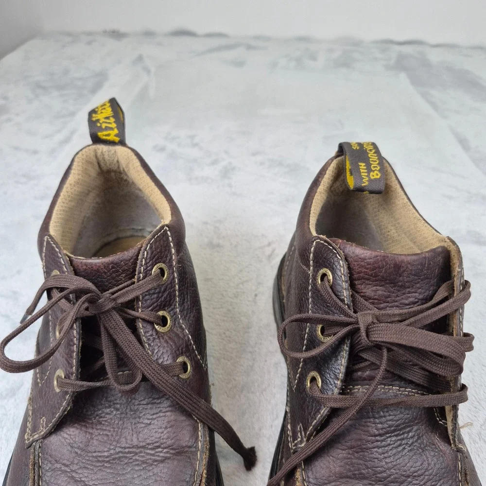Doc Dr. Martens Paco Brown Leather Moc Toe Chukka Boots Mens 12 AW004 90s Punk